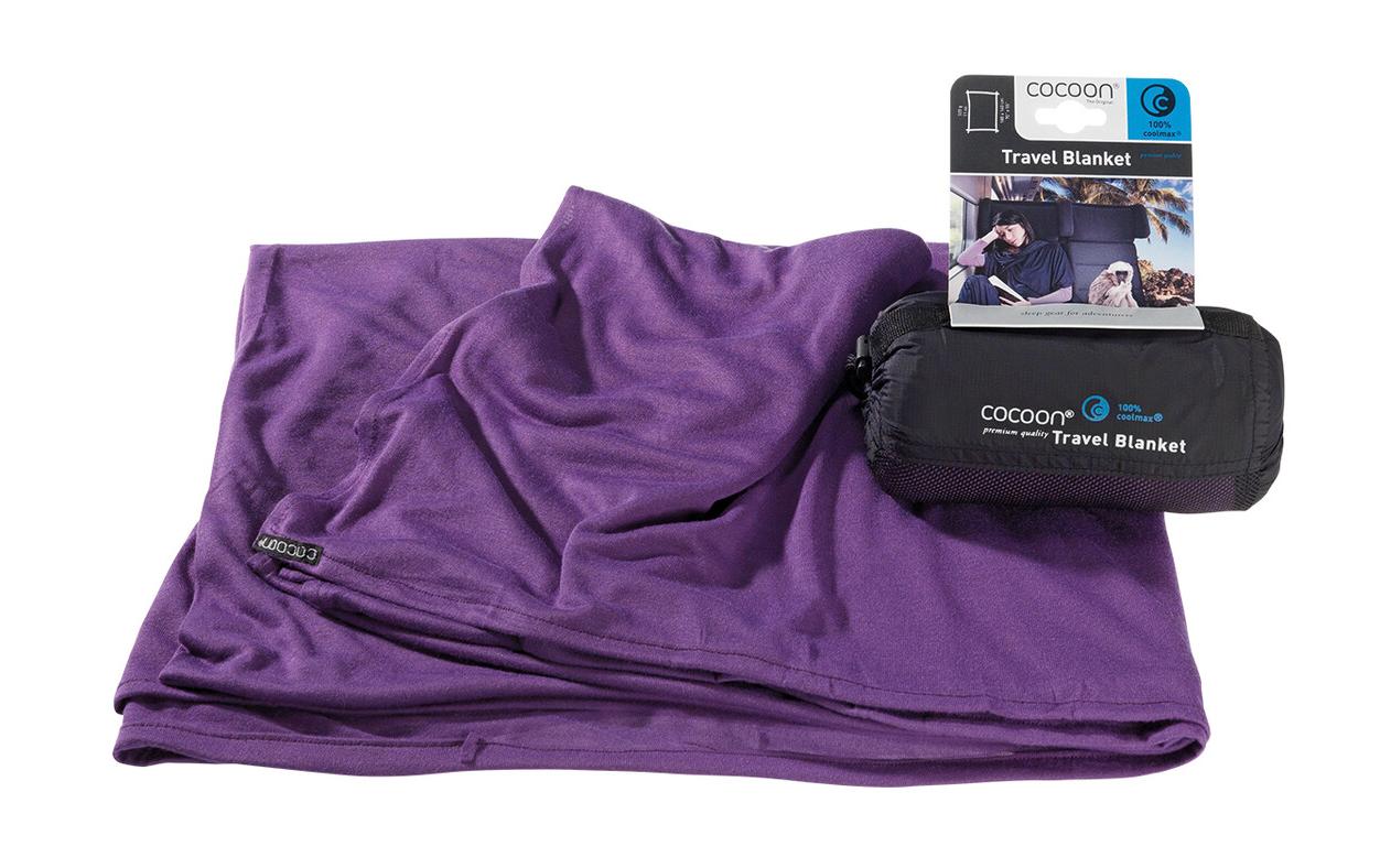 Coolmax Travel Blanket, 180 cm x 140 cm, LilaSuperleichte Reisedecke