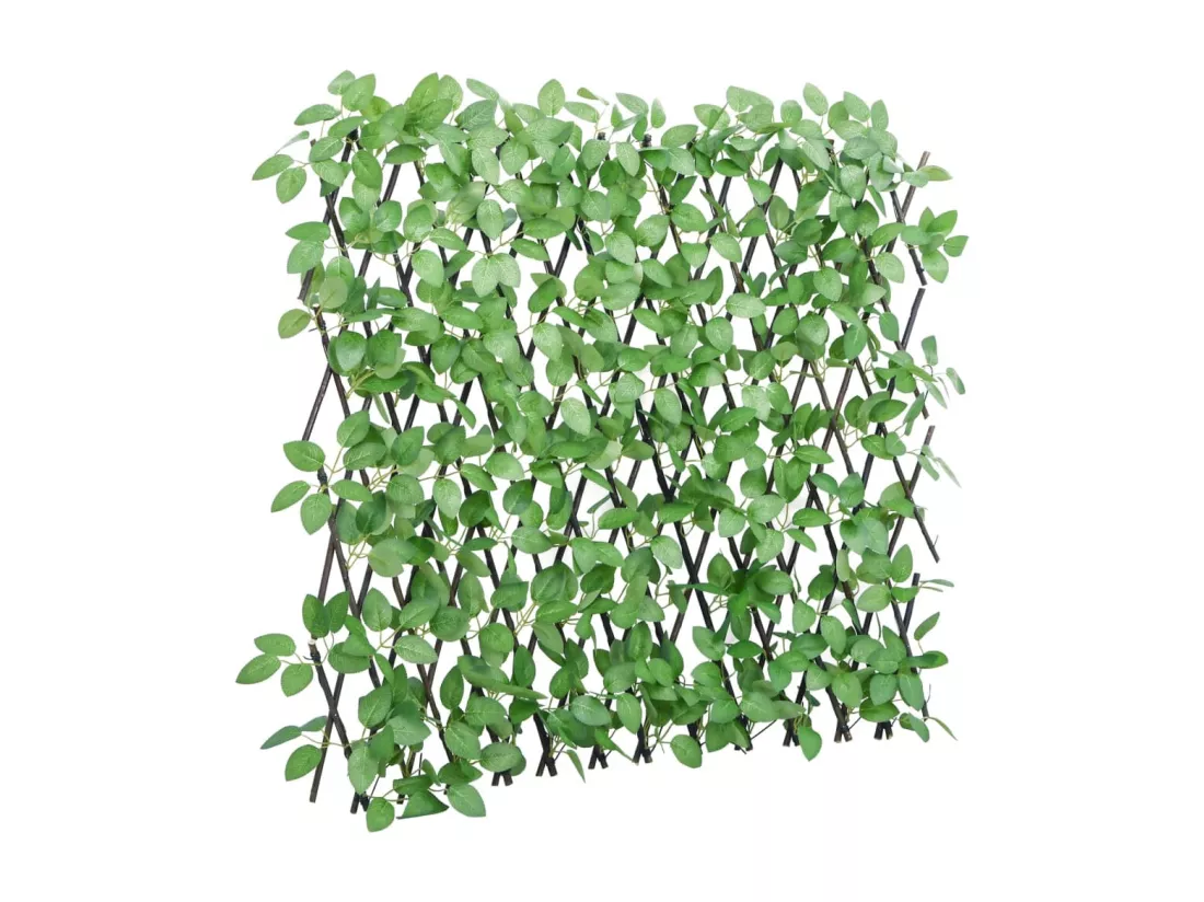 ?Treillis de lierre artificiel extensible 5 pcs vert 180x65 cm