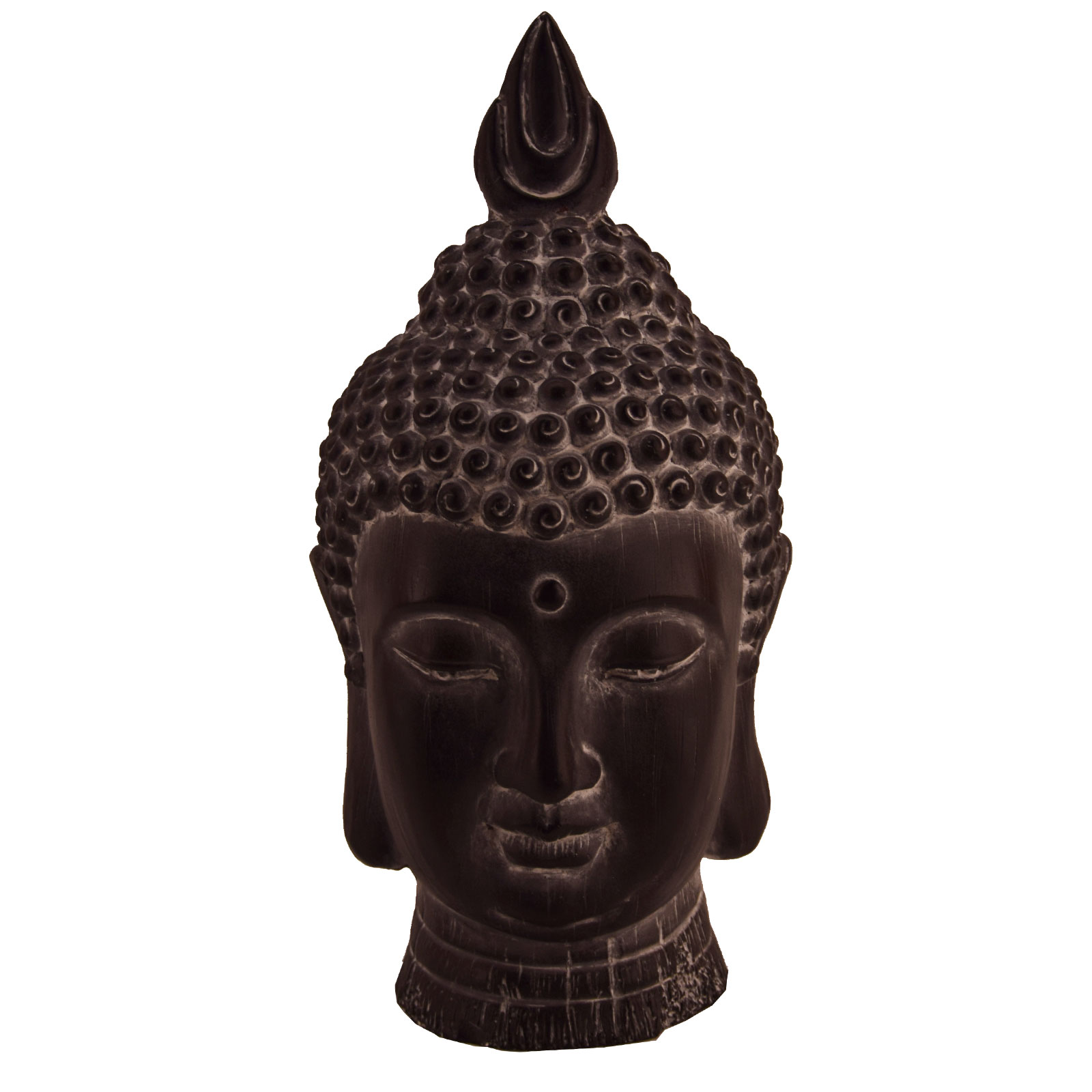 Dekofigur Buddha - braun - 41 cm