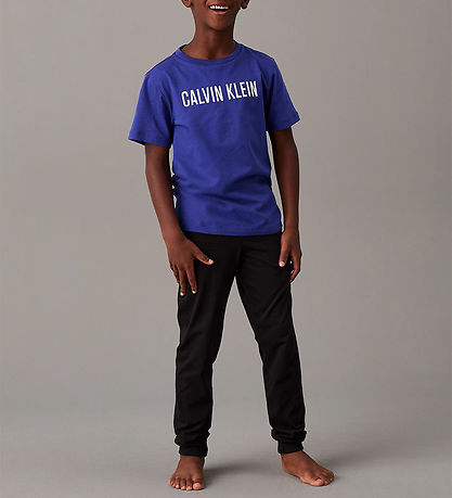 Calvin Klein Schlafanzug - Blau/Schwarz m. Weiß