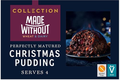 Marks & Spencer Made Without Wheat & Dairy Perfectly Matured Christmas Pudding, laktosefrei, glutenfrei