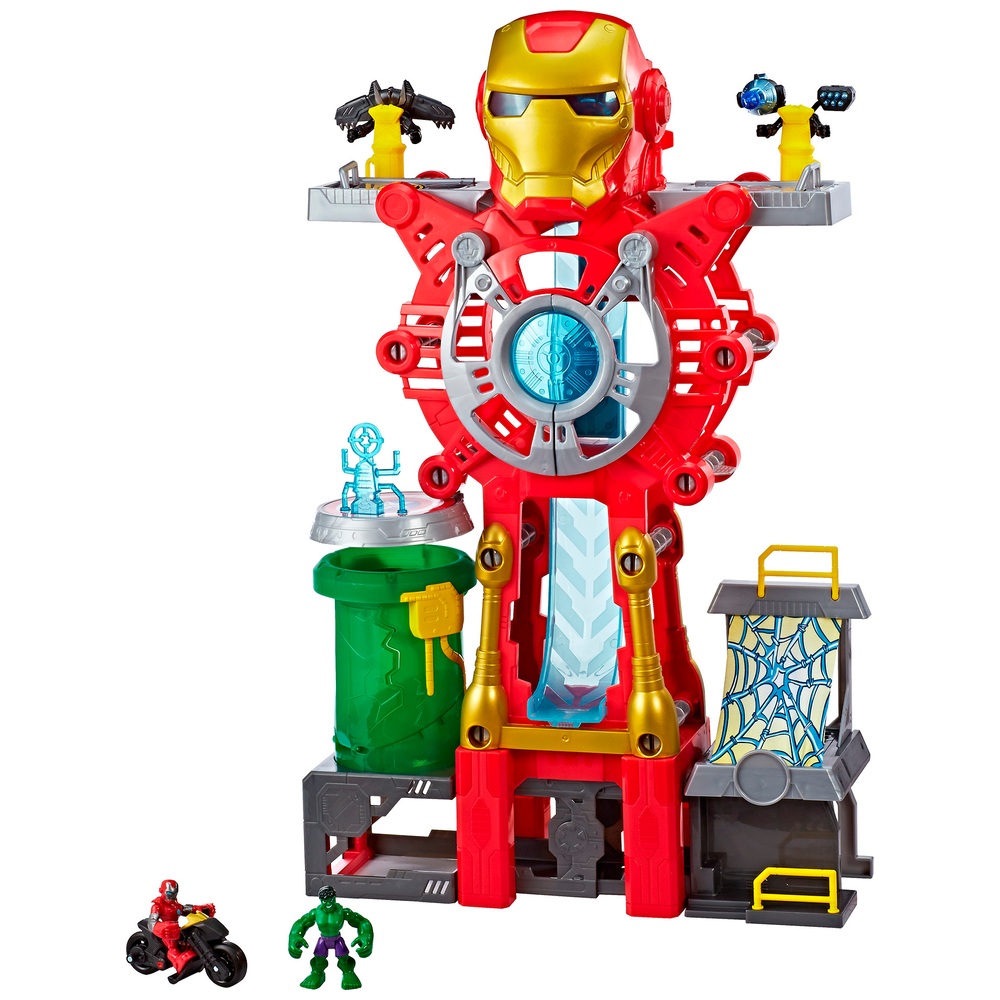 Playskool Heroes Marvel Superhelden-Abenteuer Iron Man Hauptquartier Spielset