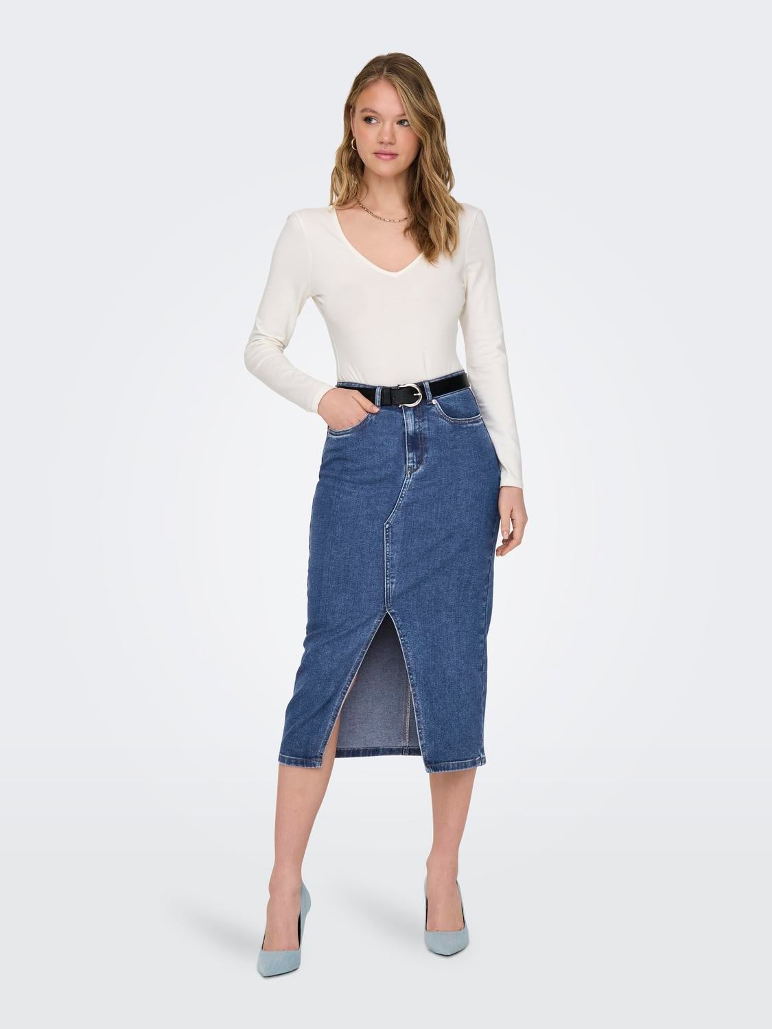 ONLSIRI Jeansrock Medium Blue Denim
