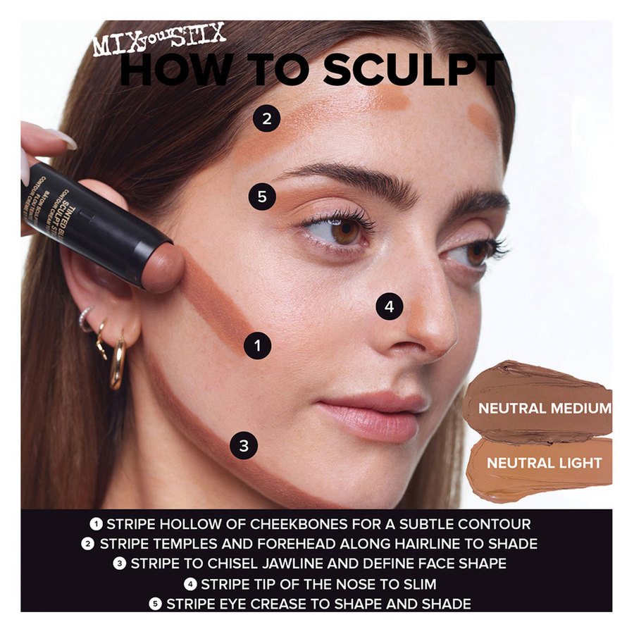 Nudestix Tinted Blur Sculpt Stick Nude Neutral Light 6,2g
