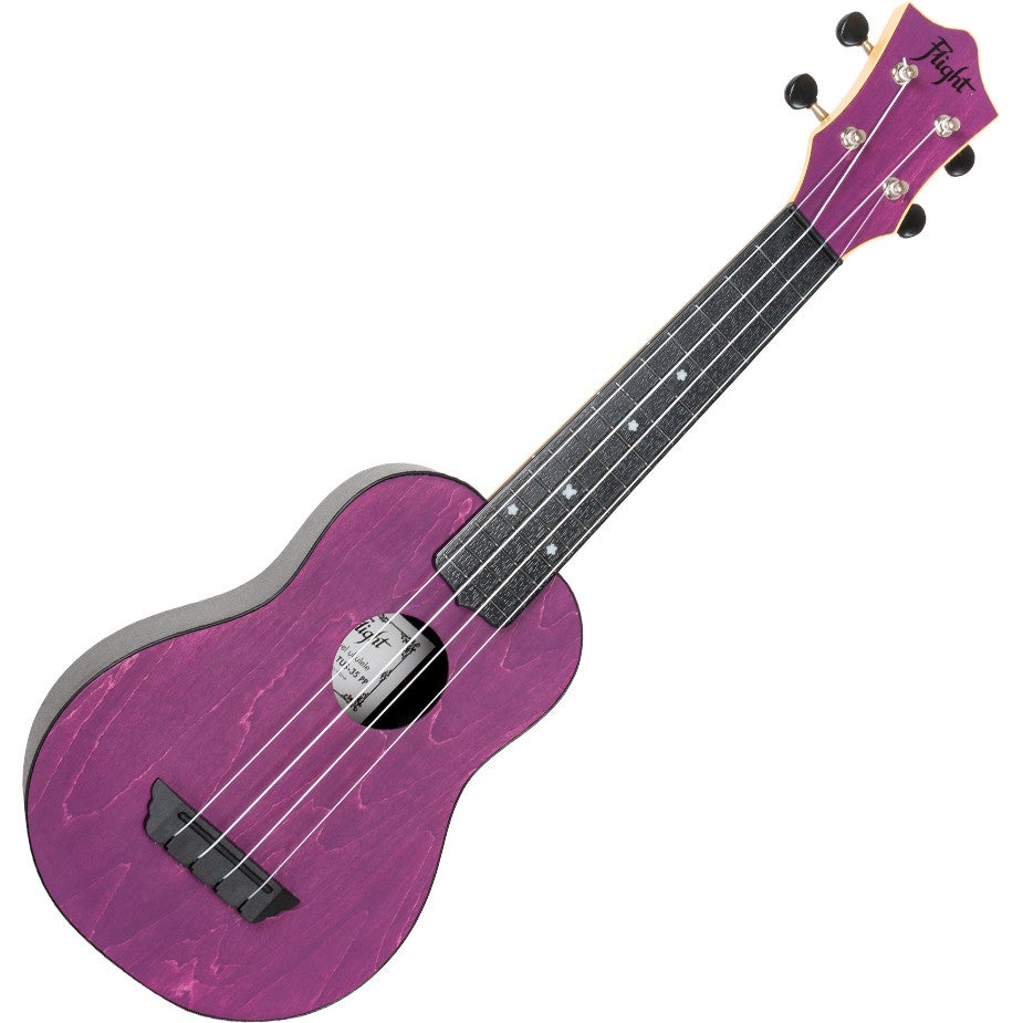 Flight Travel Series TUS35 Purple sopraan ukelele met gigbag