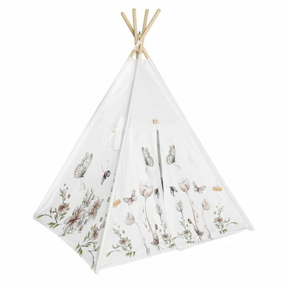 Tipi enfant nature avec coussins
