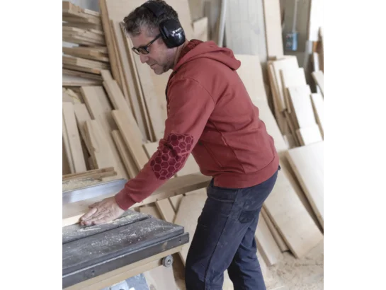 Sweat de travail Fusion Würth MODYF rouge brique