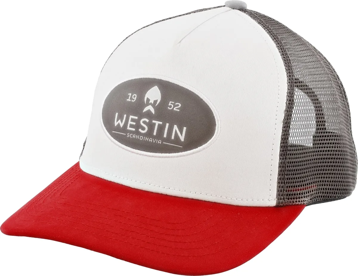 Westin State Cap Silver Grey/red