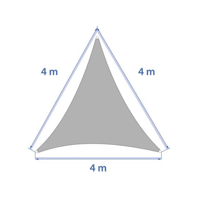 Voile d'ombrage triangulaire CURACAO Blé