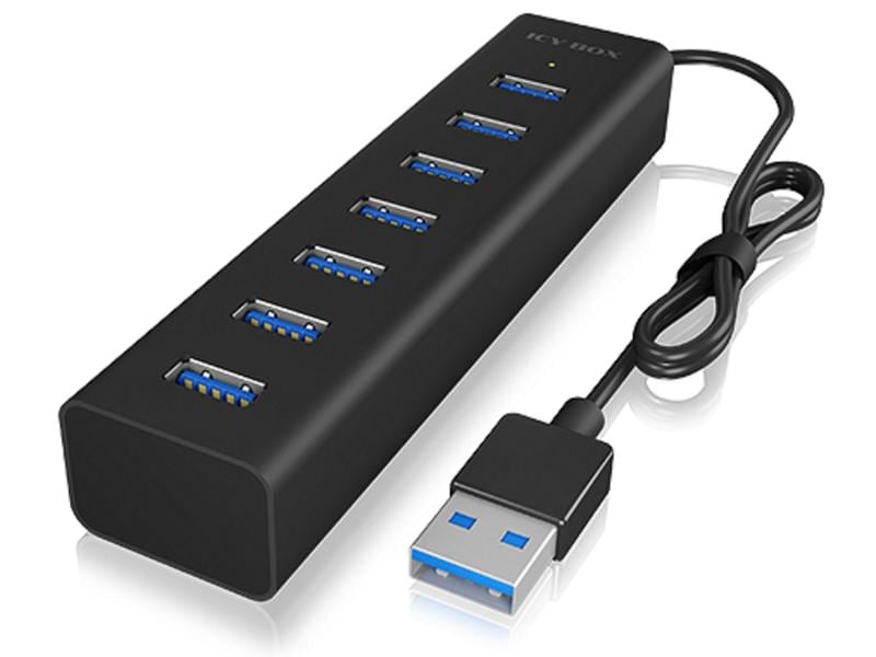 ICY BOX USB-Hub IB-HUB1700-U3 Type-A zu 7-Port USB 3.0 Hub