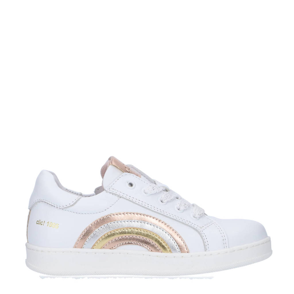 Clic! leren sneakers wit