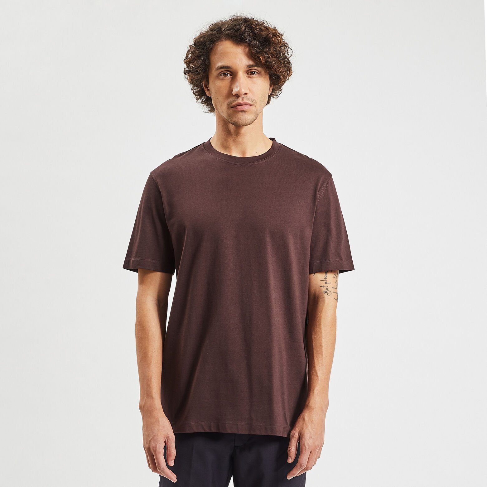 Tee shirt 'le parfait by JULES' coton issu de l'ag Marron