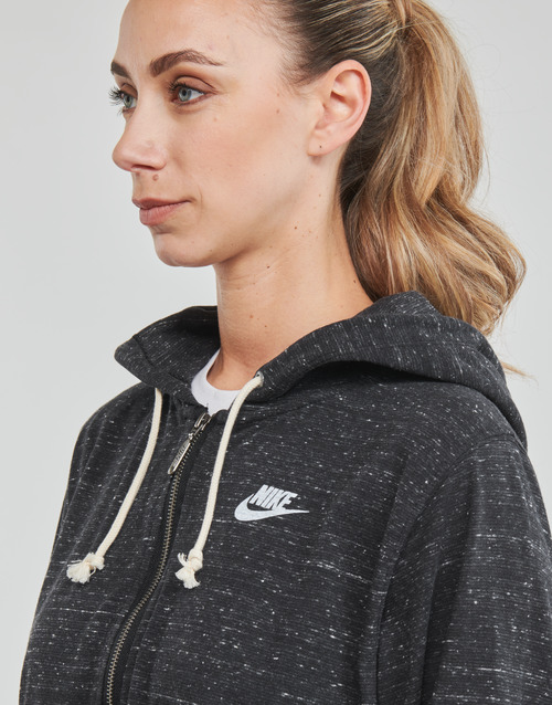 Nike - Full-Zip Hoodie - BLACK/WHITE