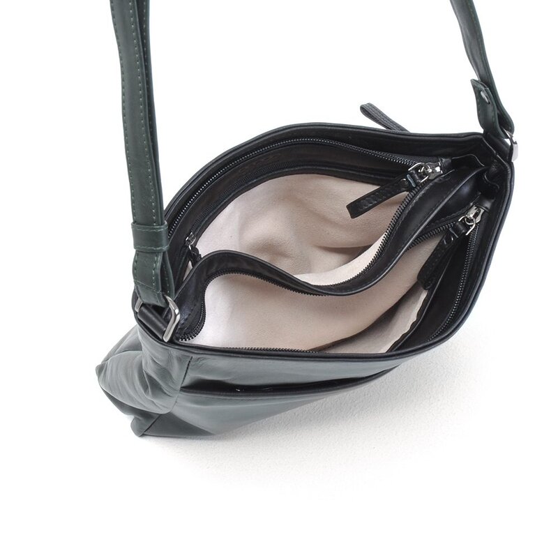 Berba Soft Crossbody Tas Groen – Zwart
