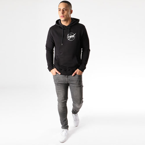 Sweat Capuche Insignia Desaturate Noir