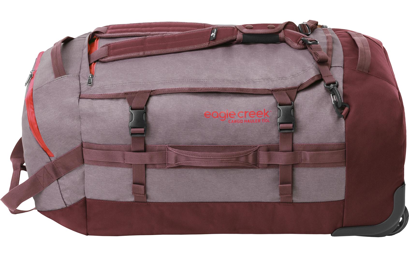 Duffle Bag Cargo Hauler Wheeled 110 l Dunkelrot<br>Wasserabweisender Dufflebag