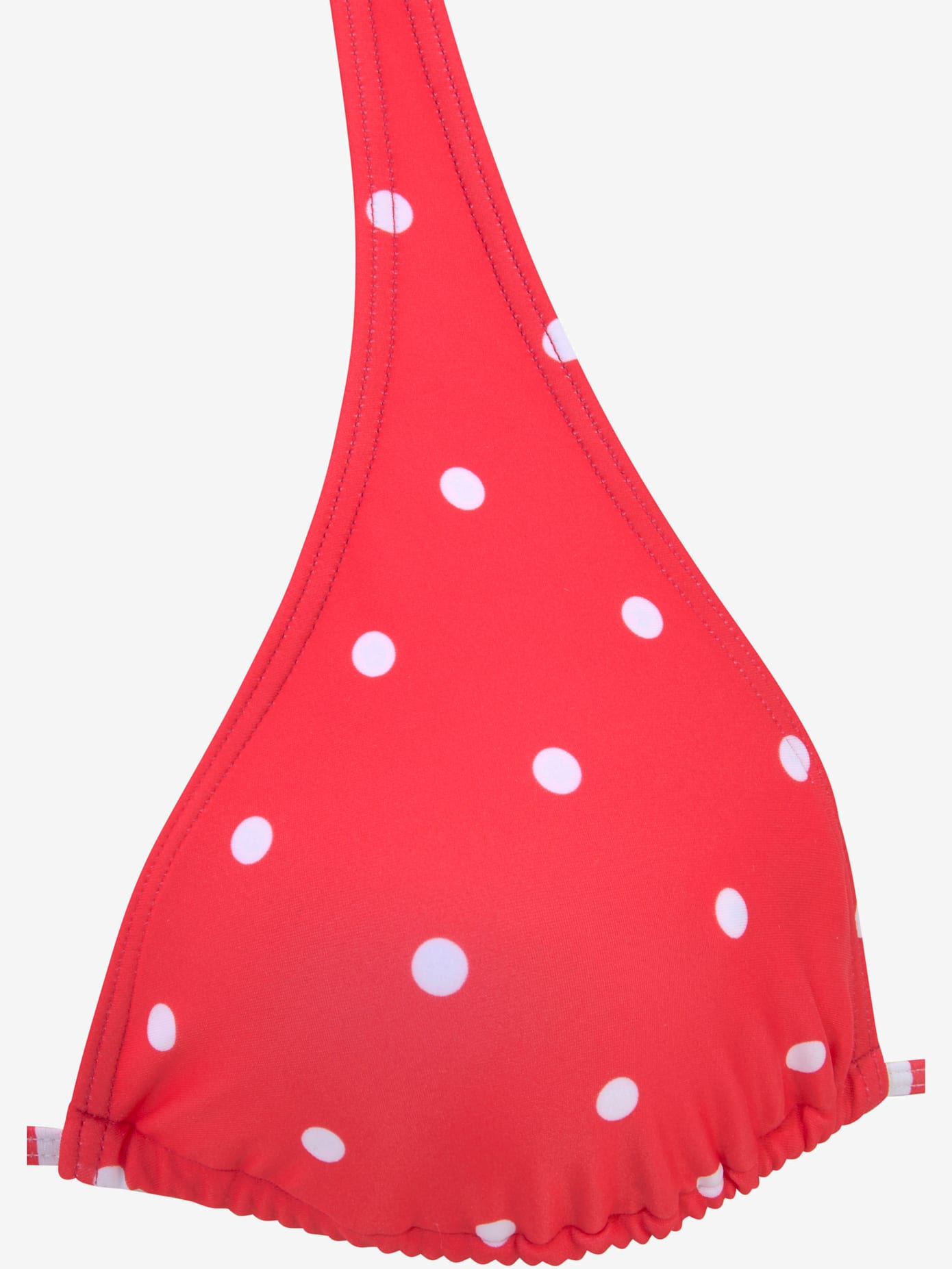 Haut de bikini triangle motif à pois tendance