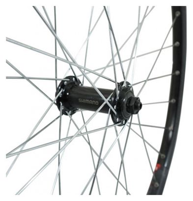 ROUE VTC 700X35 AVANT KARGO VAE-E-BIKE ALU DOUBLE PAROI MOYEU SHIMANO TX500 NOIRE BLOCAGE (RENFORCE)