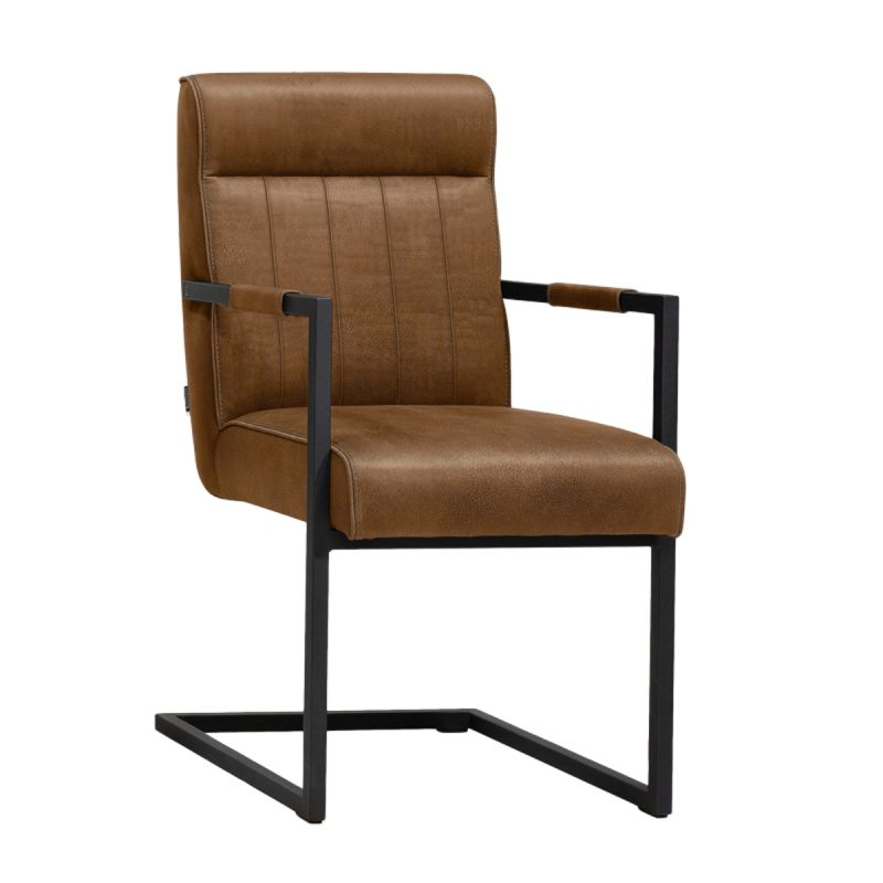 Eetkamerstoel Lovely - set van 2 Eetkamerstoel Lovely set/2 Cognac