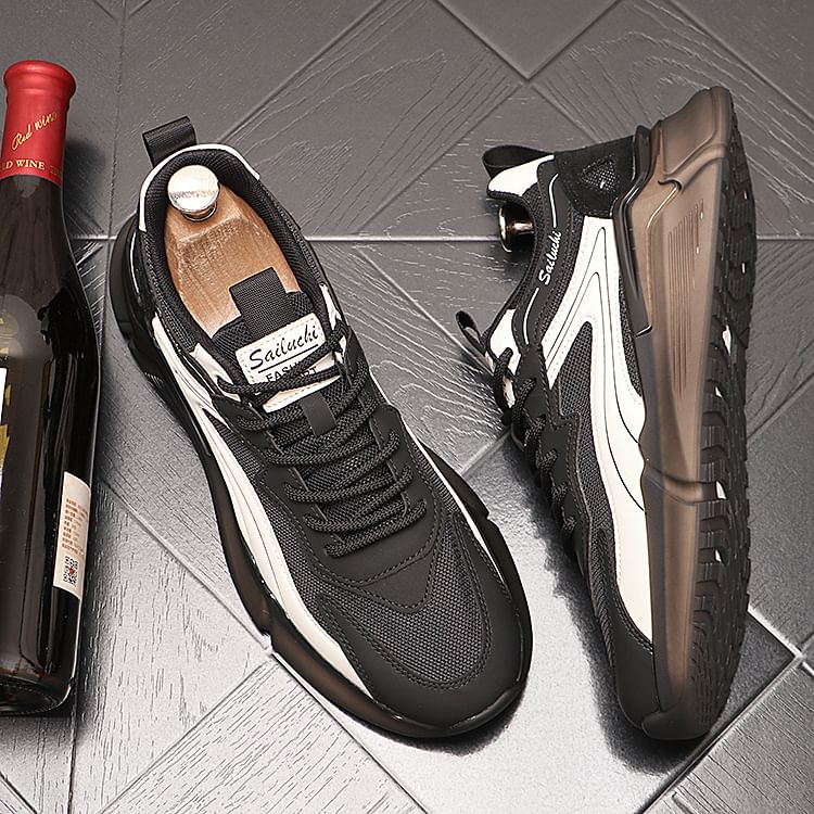 Mr Ozera - Platform Panel Mesh Sneakers