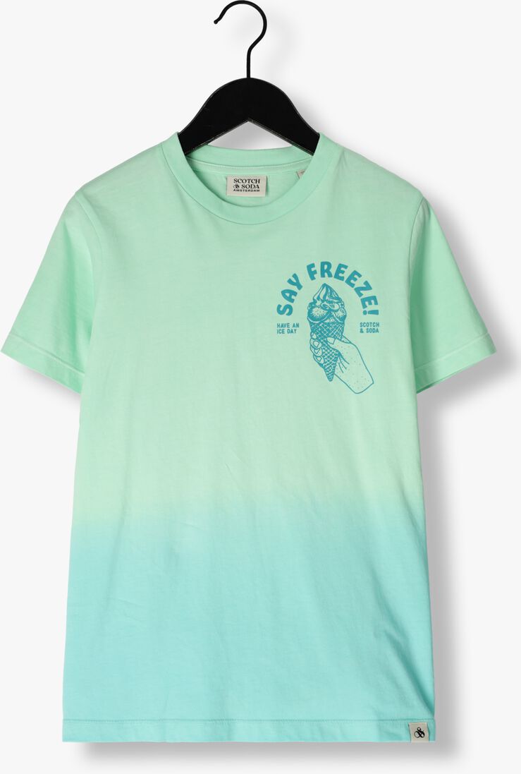 SCOTCH & SODA mint scotch & soda t-shirt cotton in conversion garment-dyed t-shirt