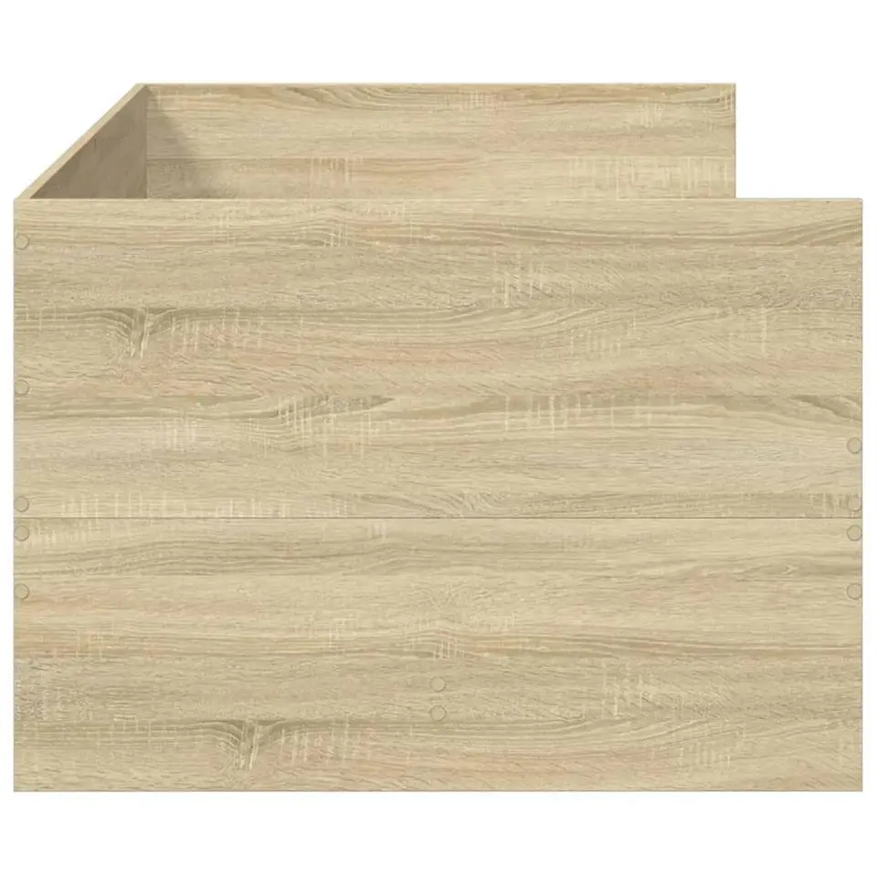 vidaXL - Bed met lades - Sonoma eikenkleurig - Hout - 90 x 200 cm