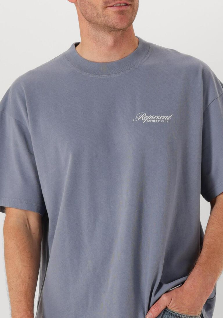 blauwe represent t-shirt owners club script t shirt