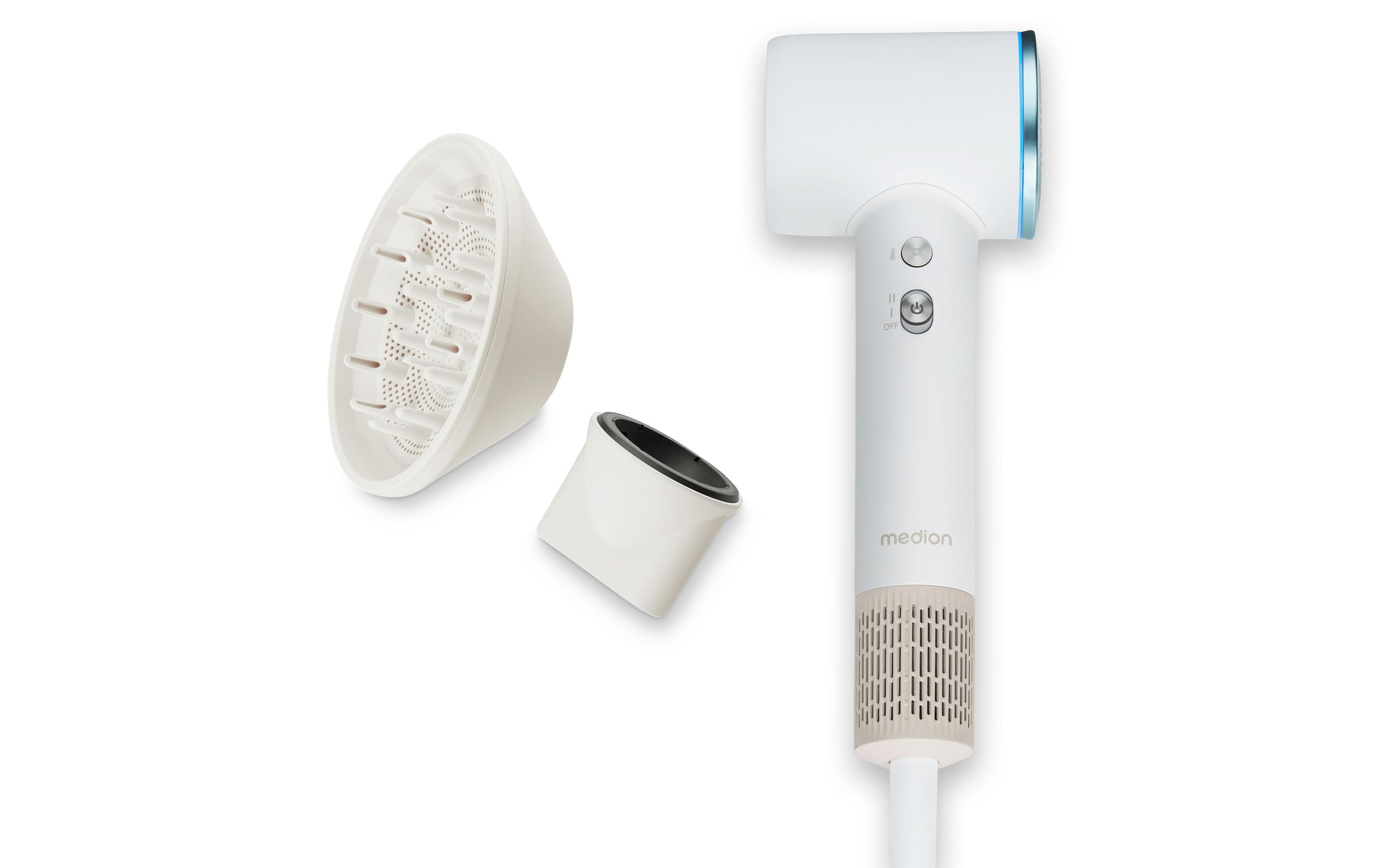 Haartrockner MD 19983 Weiss<br>Föhn mit Ionen-Technologie