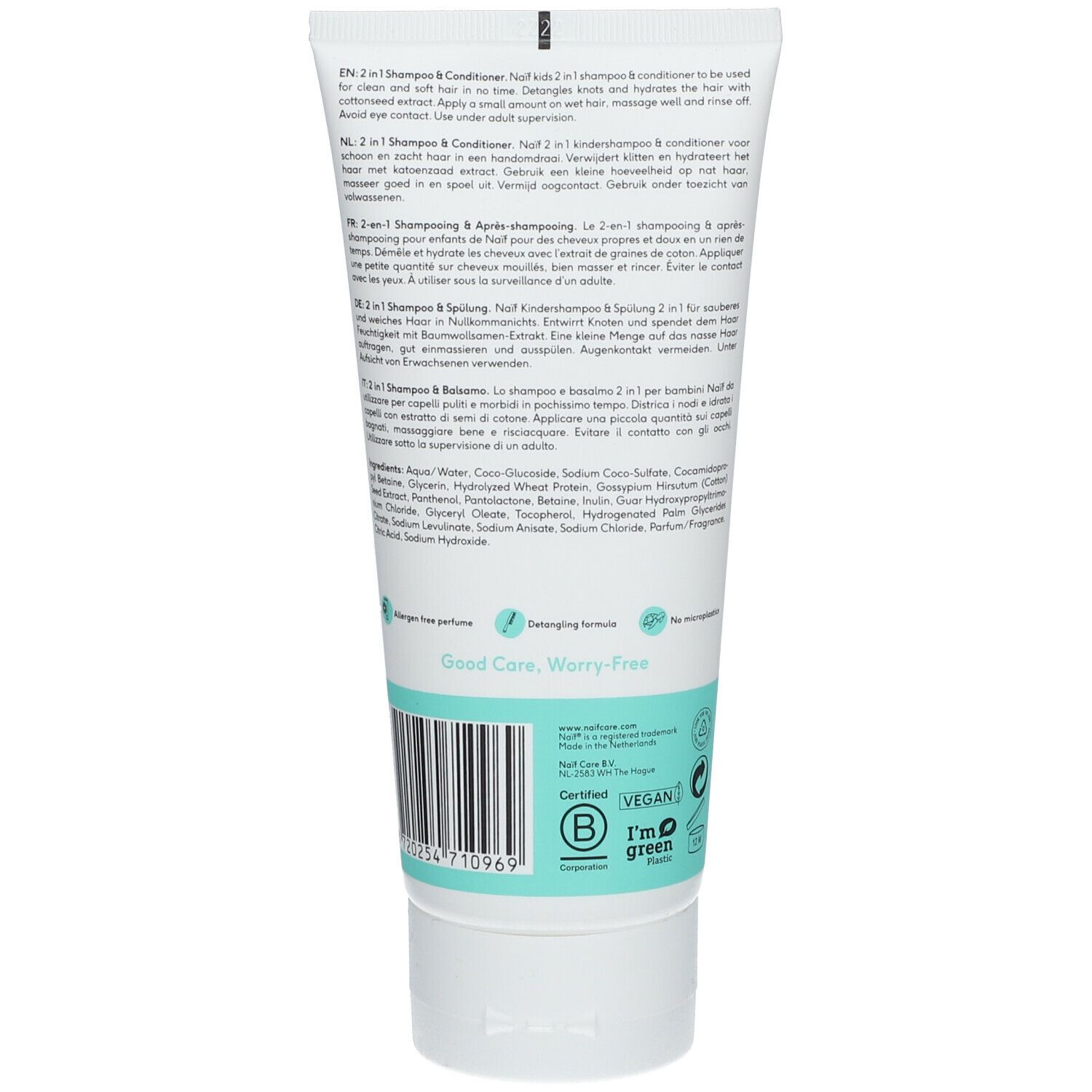 NAIF® Kids 2 in 1 Shampoo & Conditioner