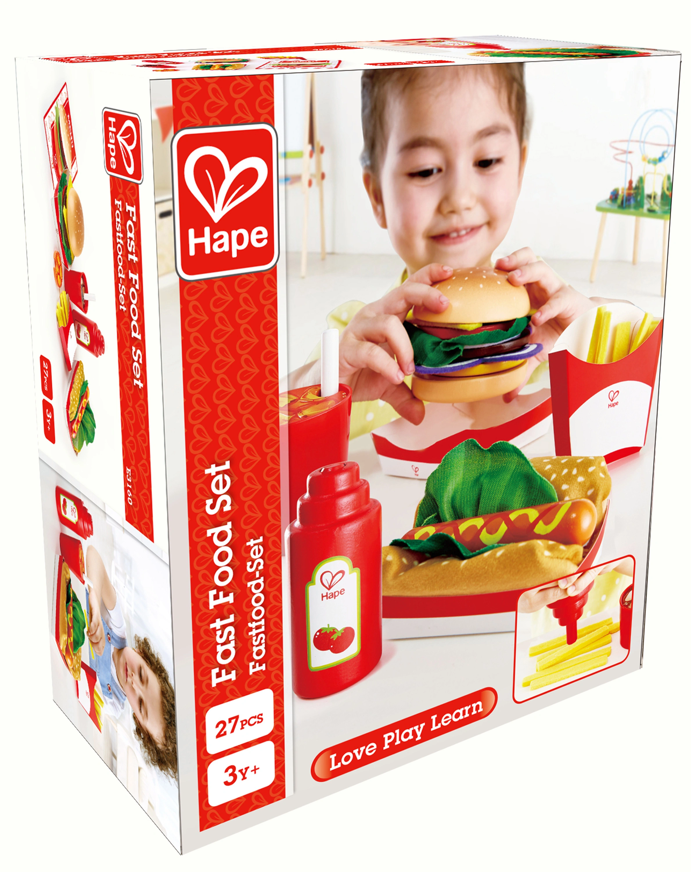 Spiel-Lebensmittel FASTFOOD-SET 7-teilig