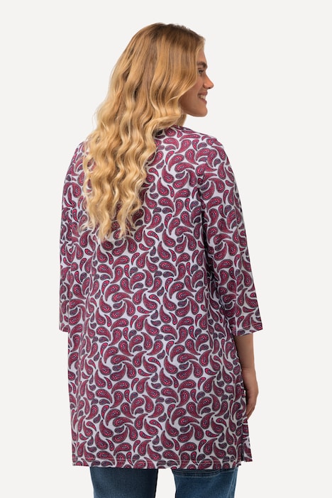Shirt, Paisleymuster, Carree-Ausschnitt, 3/4-Arm