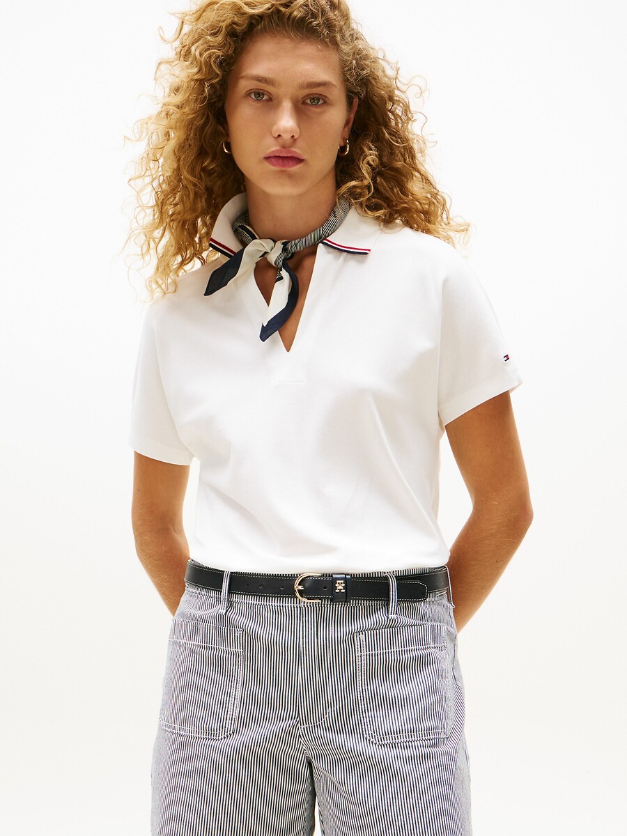 TOMMY HILFIGER<br>Camiseta de manga curta com gola polo