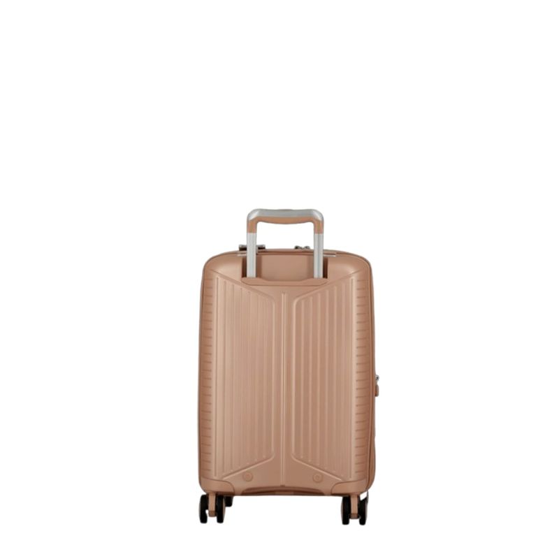 Valise cabine rigide extensible Évaé 55 cm Rose Pale