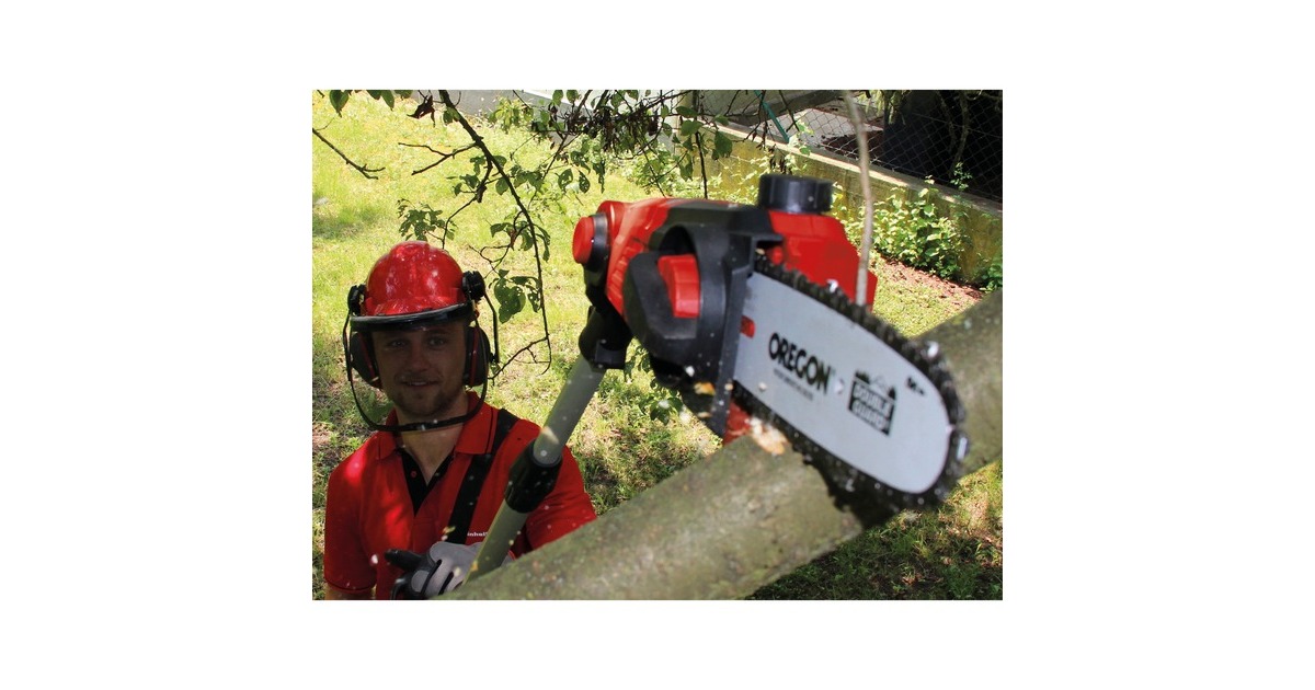 EINHELLAccu tuin-multitool GE-HC 18 Li T Solo stoksnoeizaag  (Rood, Accu en oplader niet inbegrepen)