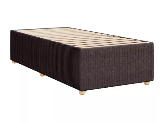 Sommier à lattes de lit avec matelas Marron foncé 90x190 cm