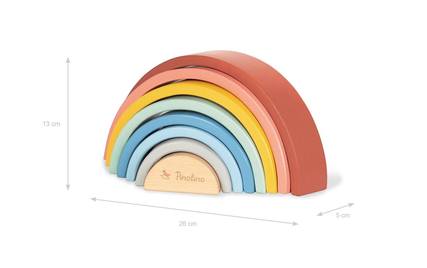 Pinolino® Stapelspielzeug »Holz-Regenbogen Ruby«