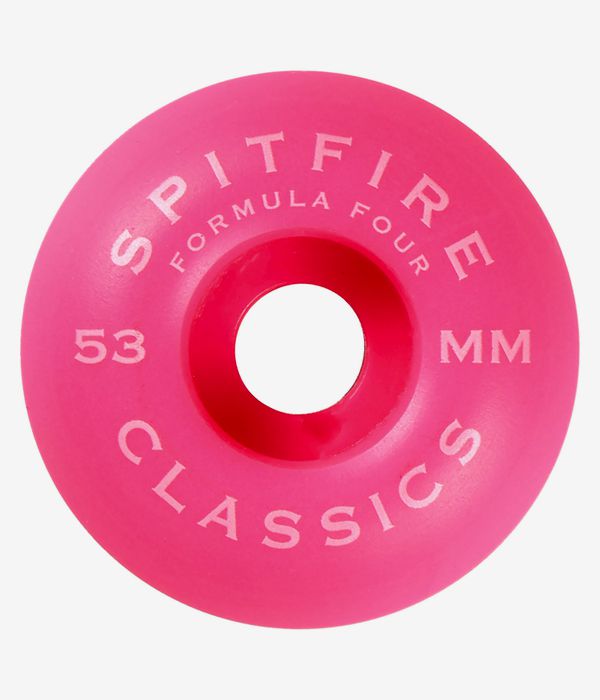 Spitfire Formula Four Classics Rollen (neon pink) 53 mm 99A 4er Pack