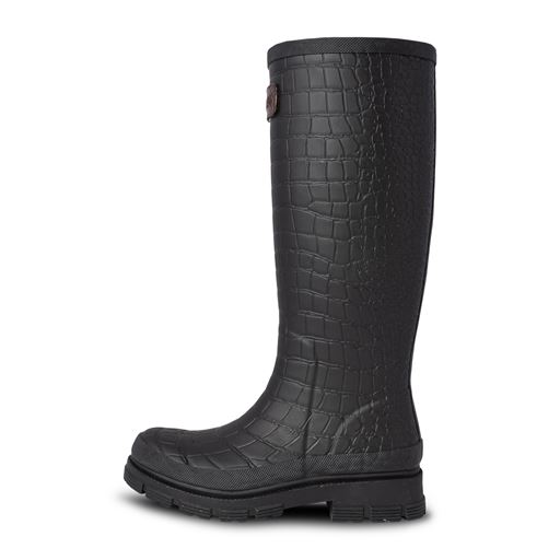 Woden Le Croco Waterproof Støvler, Black, 40