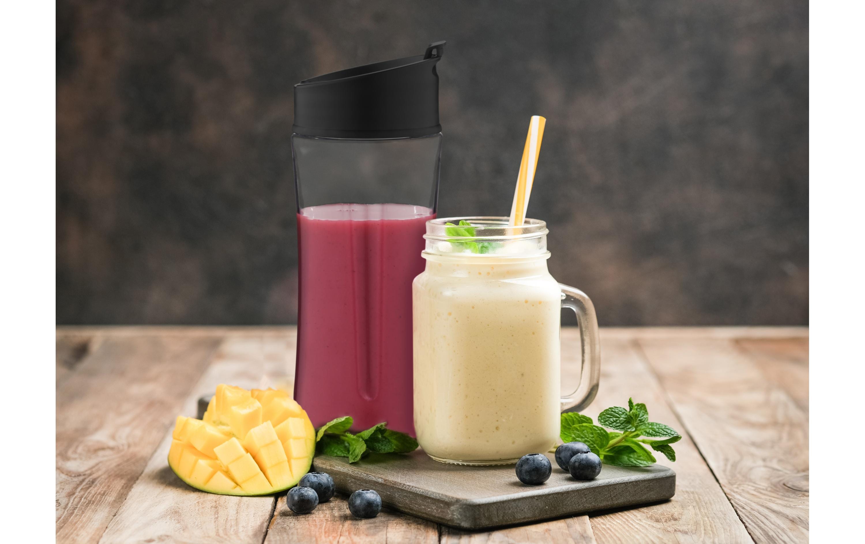 Standmixer Mix 'n' Joy Weiss-GelbBlender mit Glaskrug und Edelstahlklinge