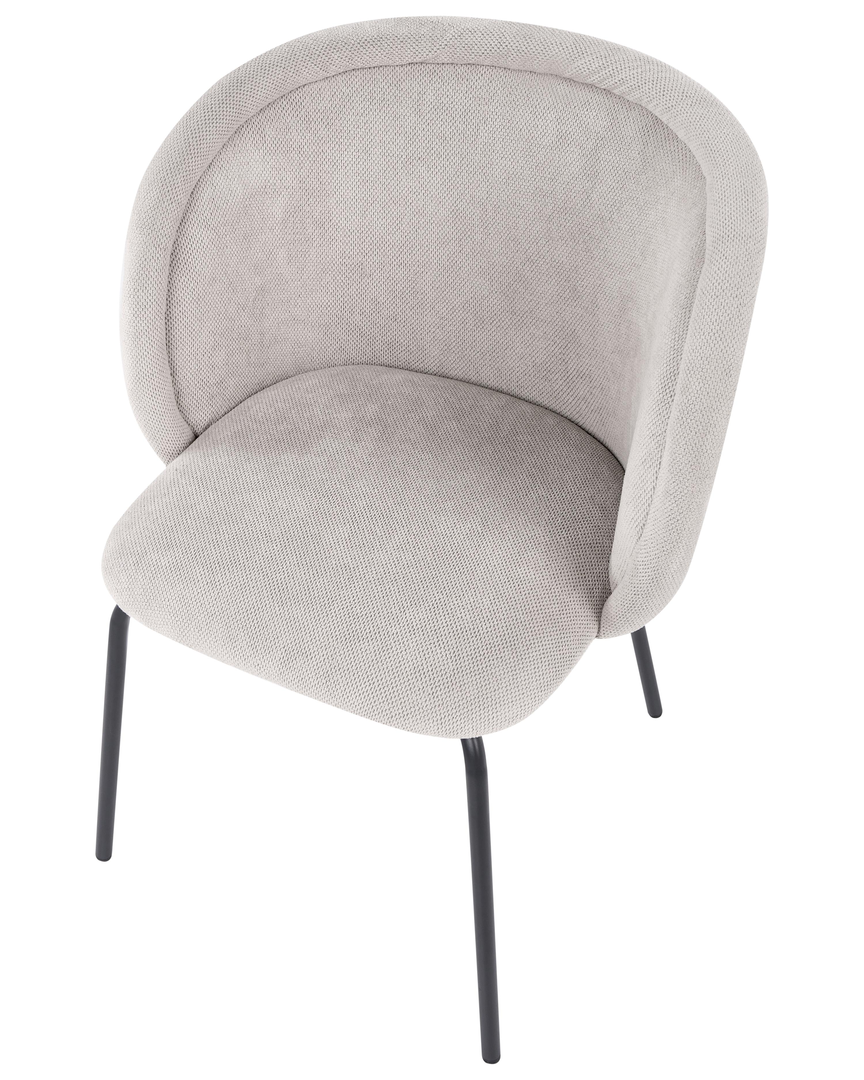 Set van 2 eetkamerstoelen SARASOTA Stof Gebroken wit