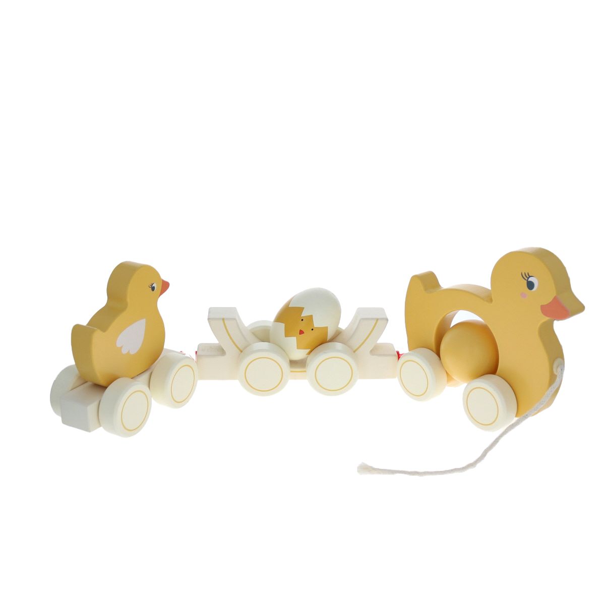 Famille canard à promener en bois Mercredi et Patati