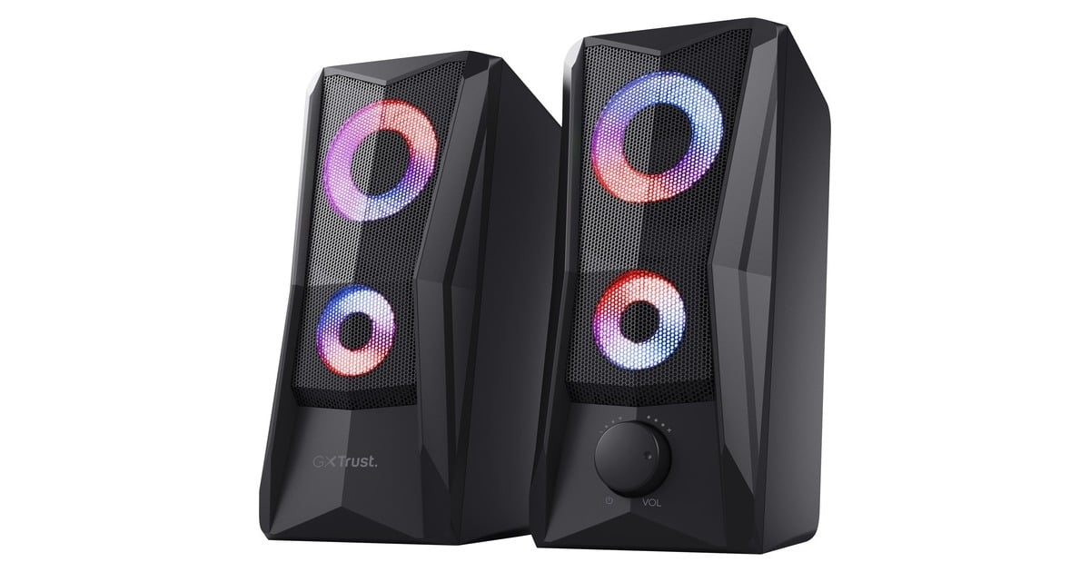 TrustGXT 606 Javv RGB Verlichte 2.0 Speakerset pc-luidspreker  (Zwart)