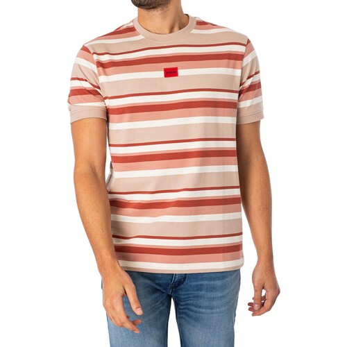 BOSS - Camiseta Diragolino Rosa
