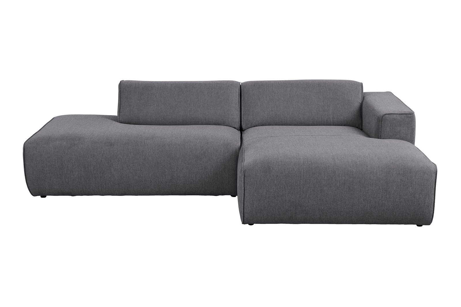 Enjoy sofa Sjeselong høyre, 1,5-seter og åpen ende venstre. Tekstil Brego 18 antrasitt