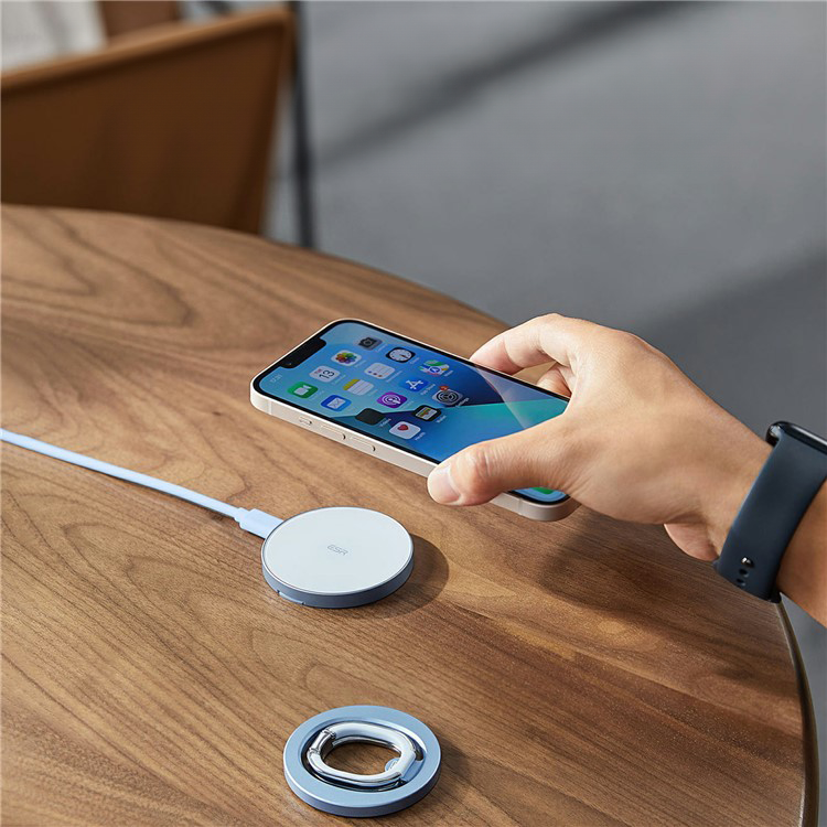 MagSafe Finger Griff Ring Halterung 180 Grad für Apple iPhone - Blau
