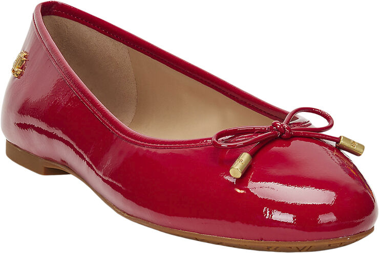 Lauren Ralph Lauren CRINKLE PATENT LTHR-JAYNA-FL-BAL Festive red