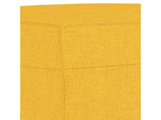 Banc Jaune clair 100x35x41 cm Tissu