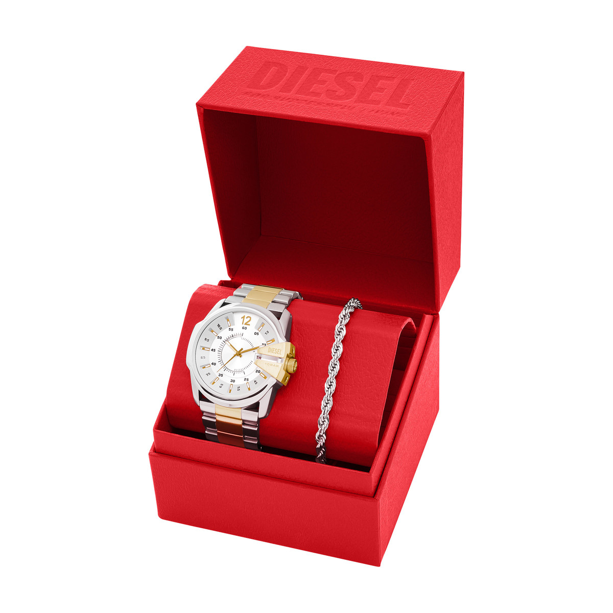 Montre DIESEL Master Chief homme bracelet acier bicolore