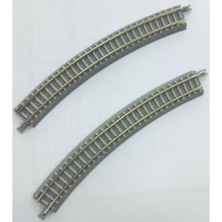 Rokuhan - Gleis überhöht R220-30° mit Betonschwellen, 6 Stück