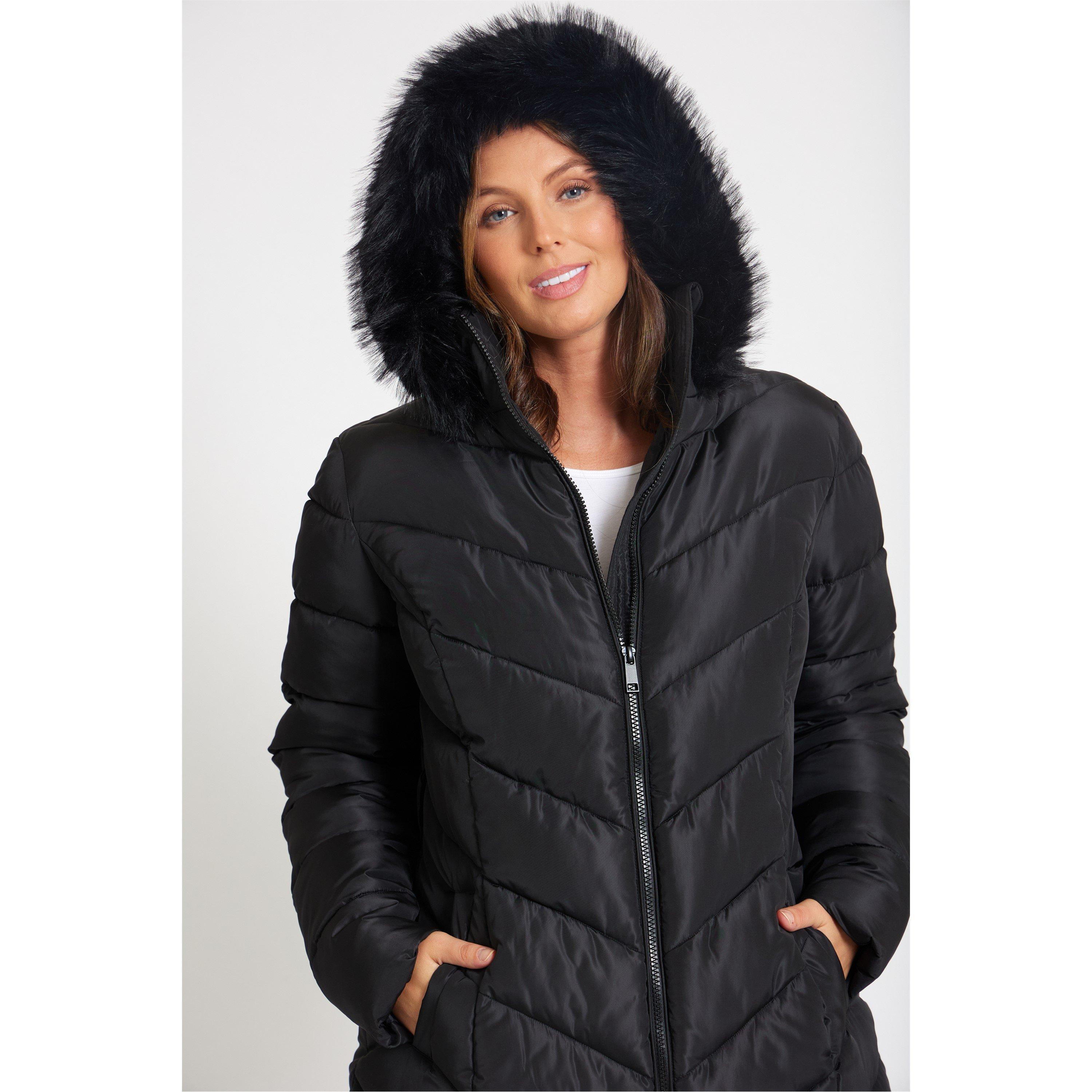 Be You Chevron Chevron Padded Coat